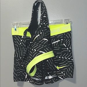 Nike Pro bra & short set
